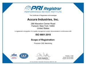 ISO 9001 Certificate